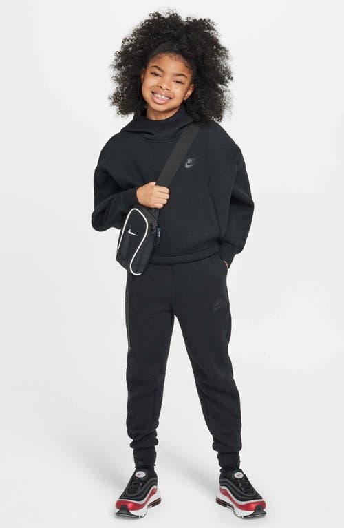 Unisex Nike Sportswear Tech Fleece Girls Oversized Hoodie | HF8188-010 Product Image