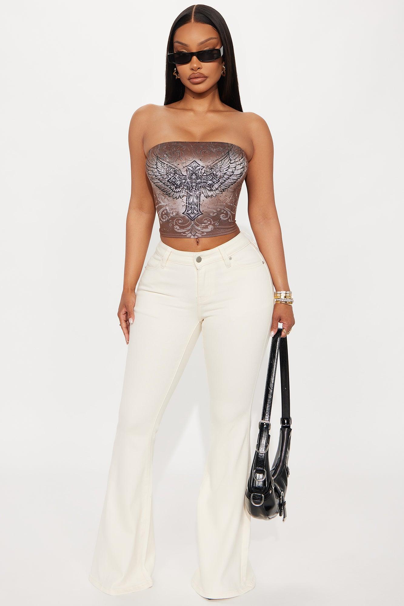 Crossfire Angel Tube Top - Brown Female Product Image