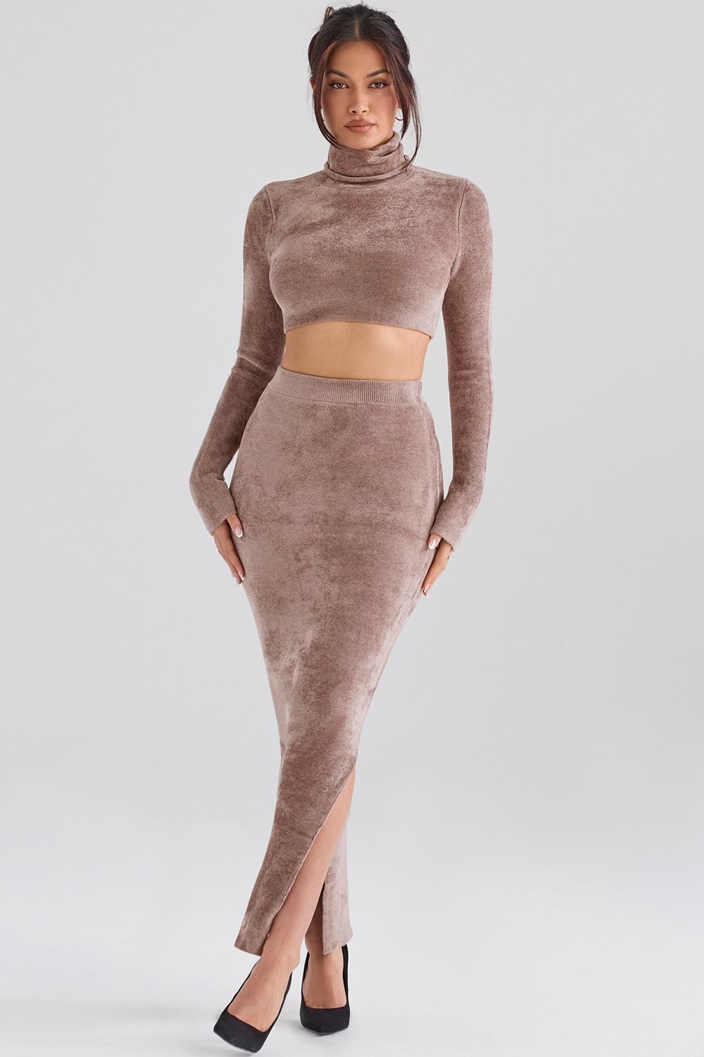 Rene  rose chenille maxi skirt - sale Product Image