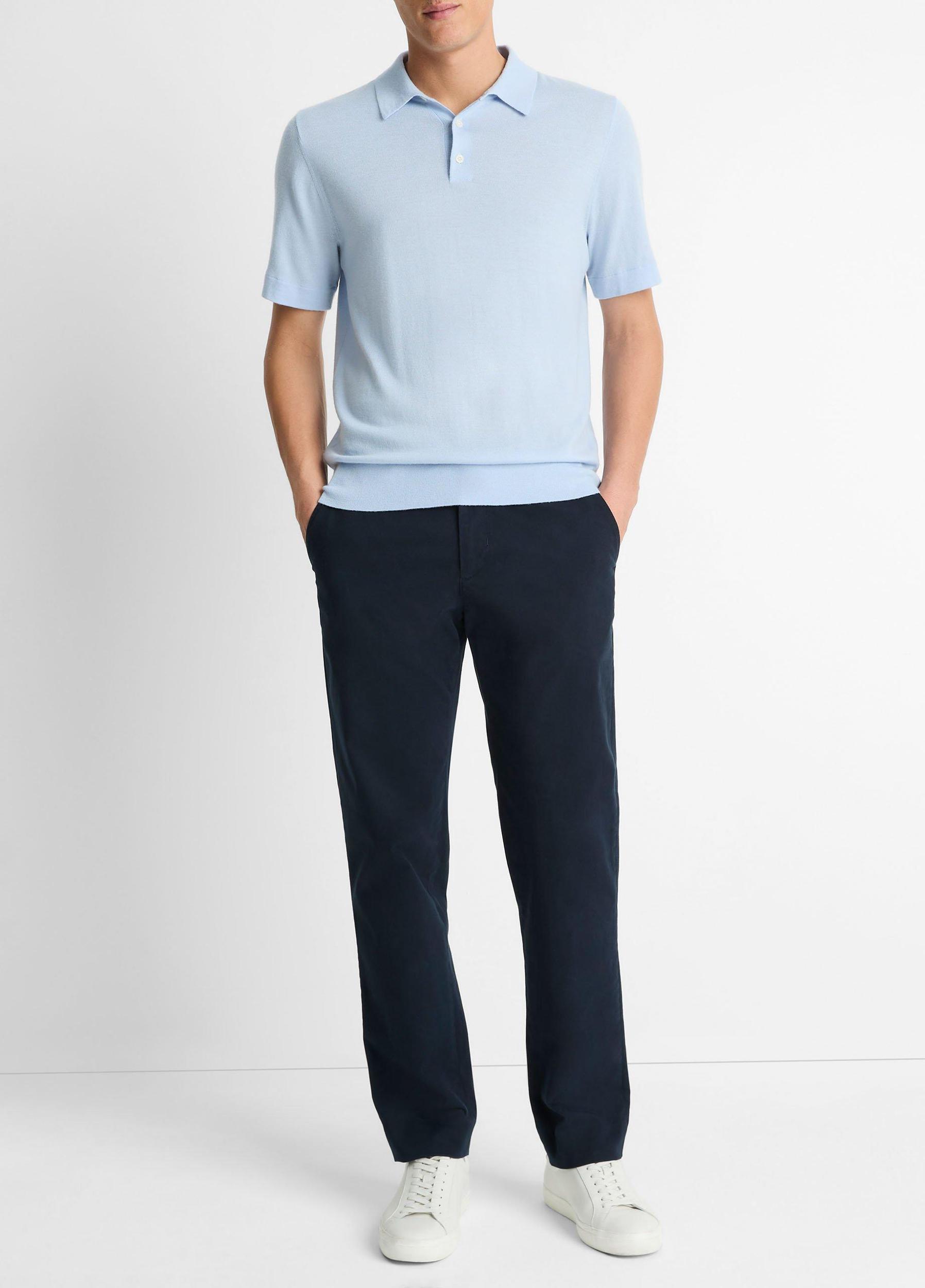 Featherweight Merino Wool-Cashmere Polo Sweater Product Image