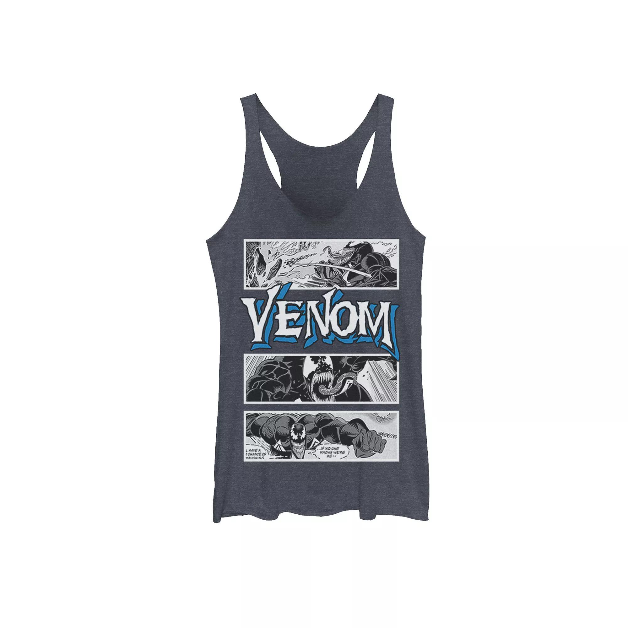Juniors' Marvel Venom Comic Book Illustrations Panel Graphic Tank Top, Girl's,  Product Image
