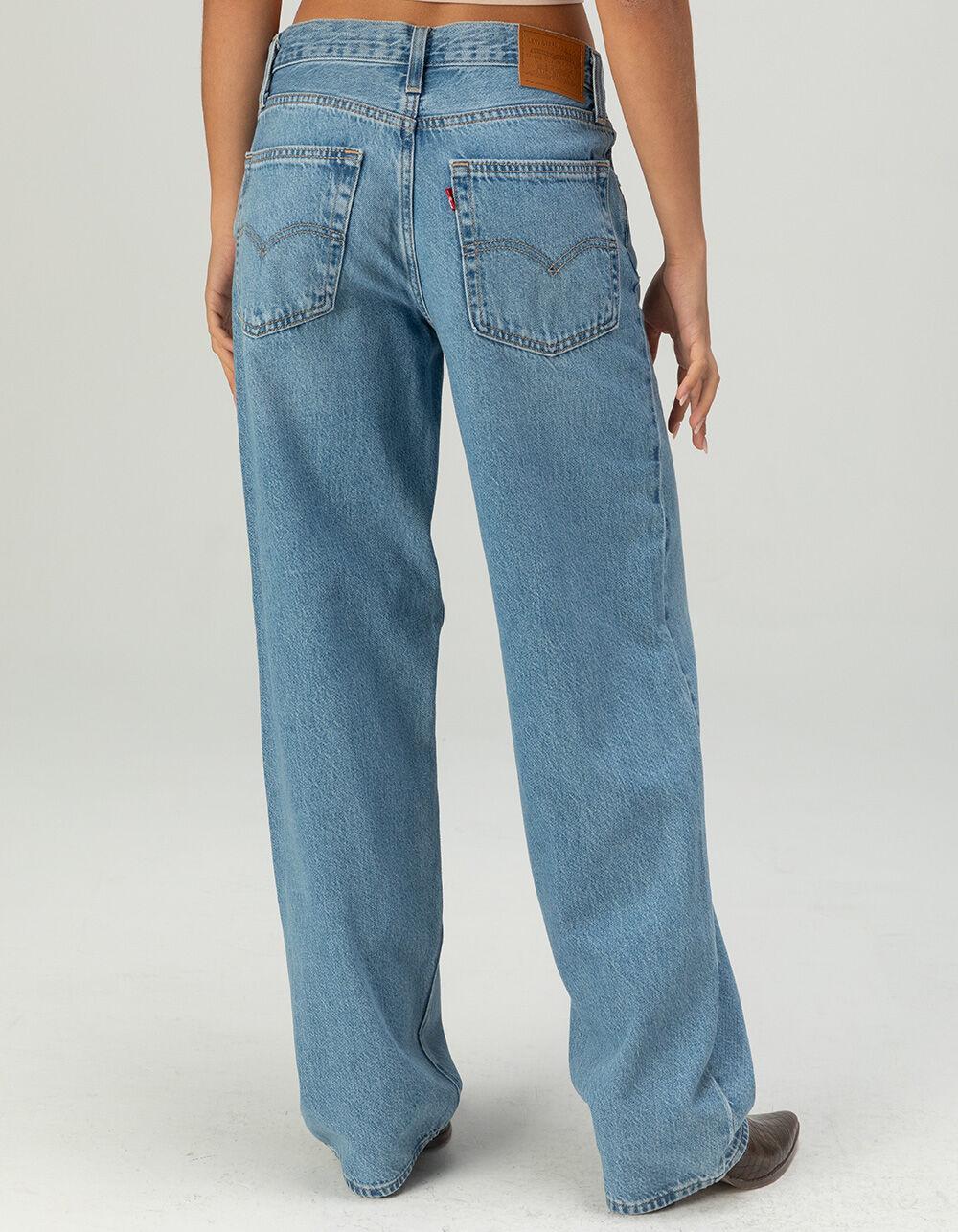 LEVI'S Premium Baggy Dad Womens Jeans - In The Middle - MEDIUM DESTRUCTED Product Image