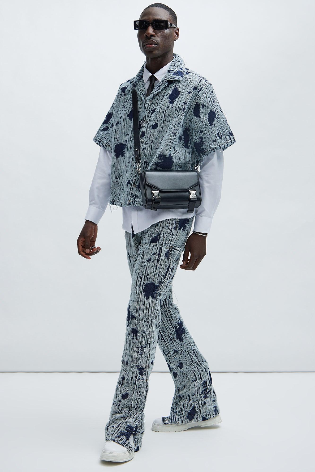 Riley Frayed Denim Shirt - Indigo Product Image