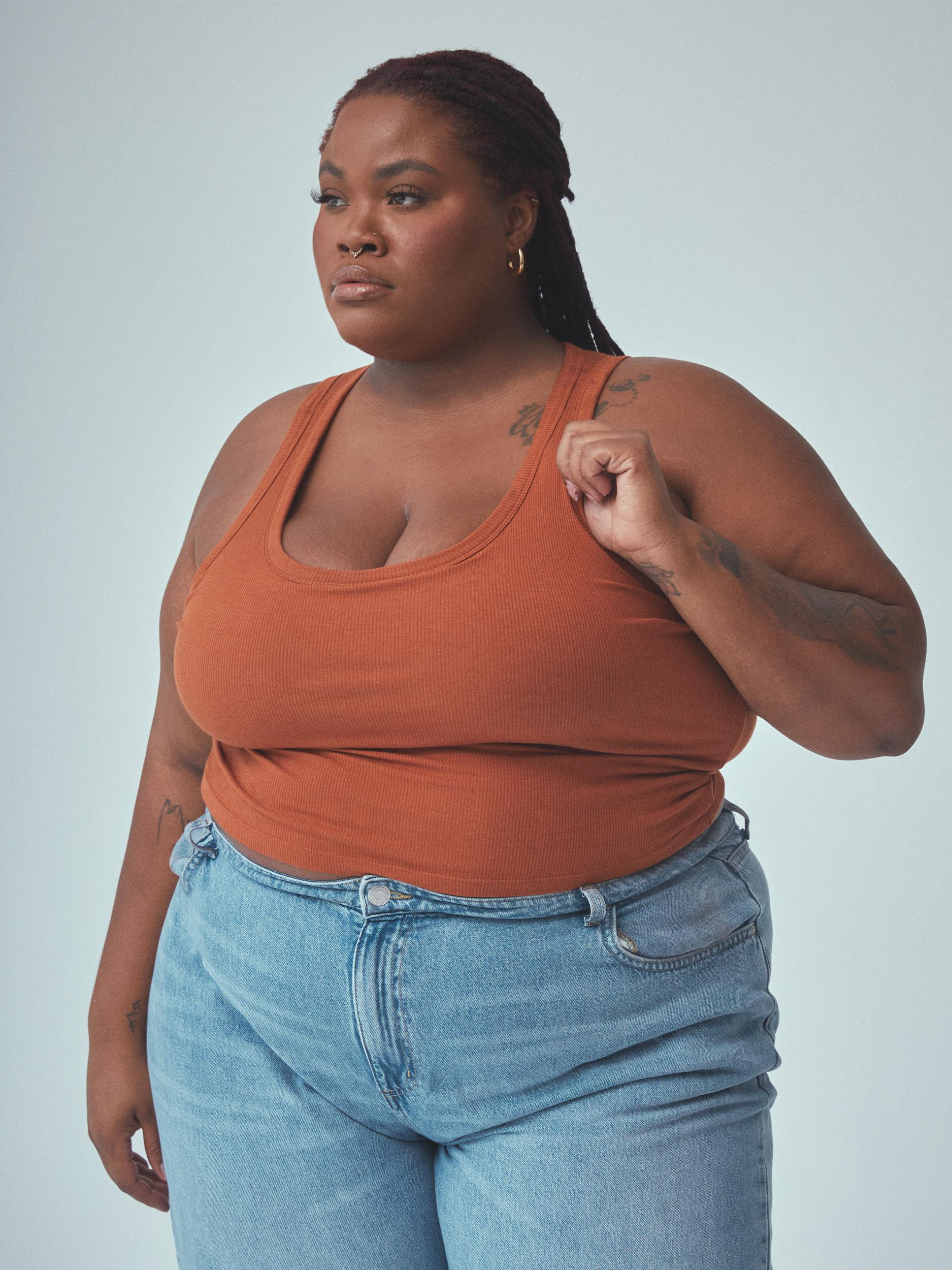 Bamboo Scoop Neck Brami Tank (Crop) Product Image