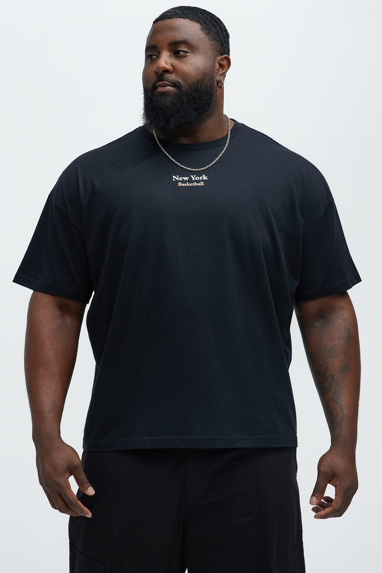 New York Basketball Oversized Short Sleeve Tee - Black Product Image