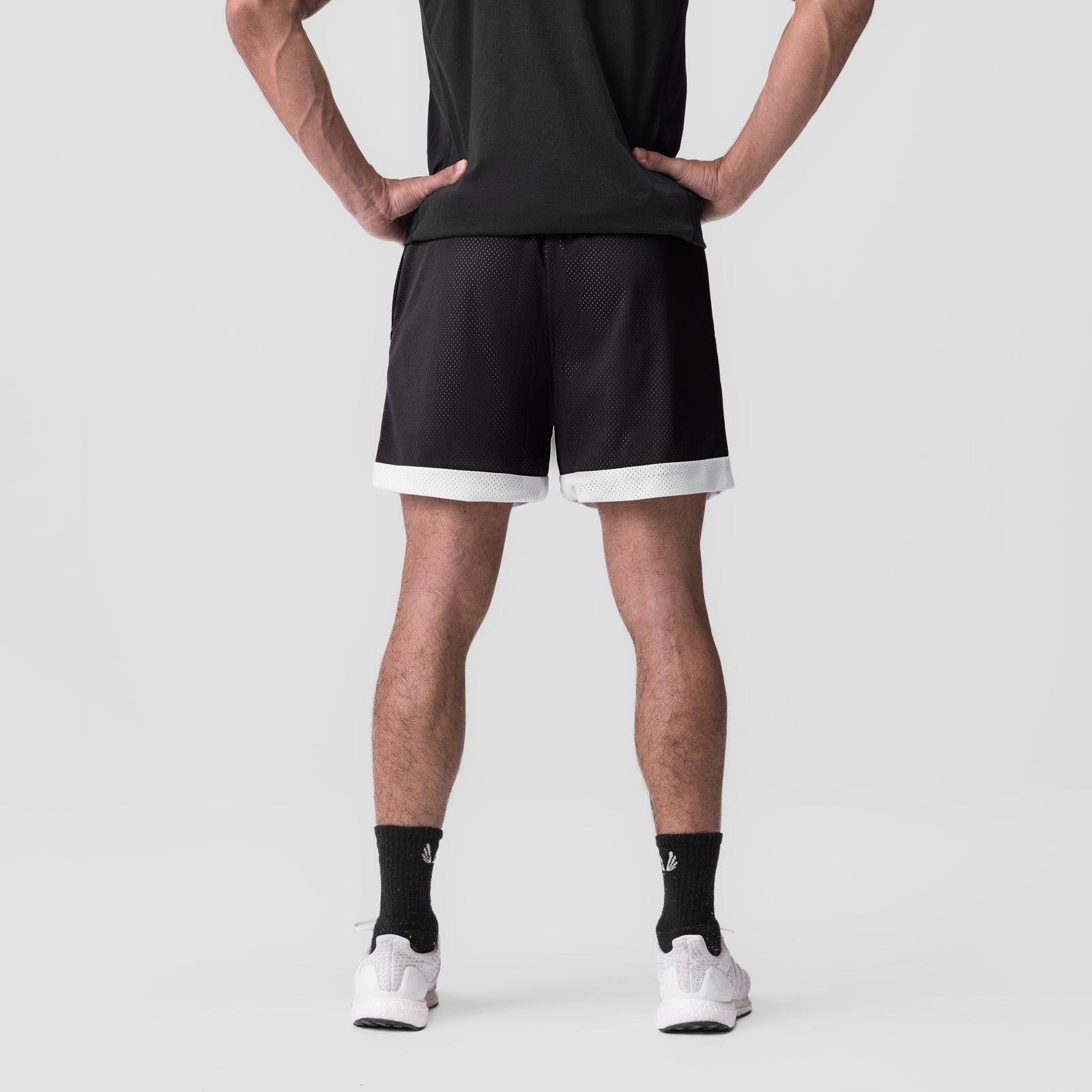 0795. SilverPlus™ Mesh Reversible Short - Black/White Male Product Image