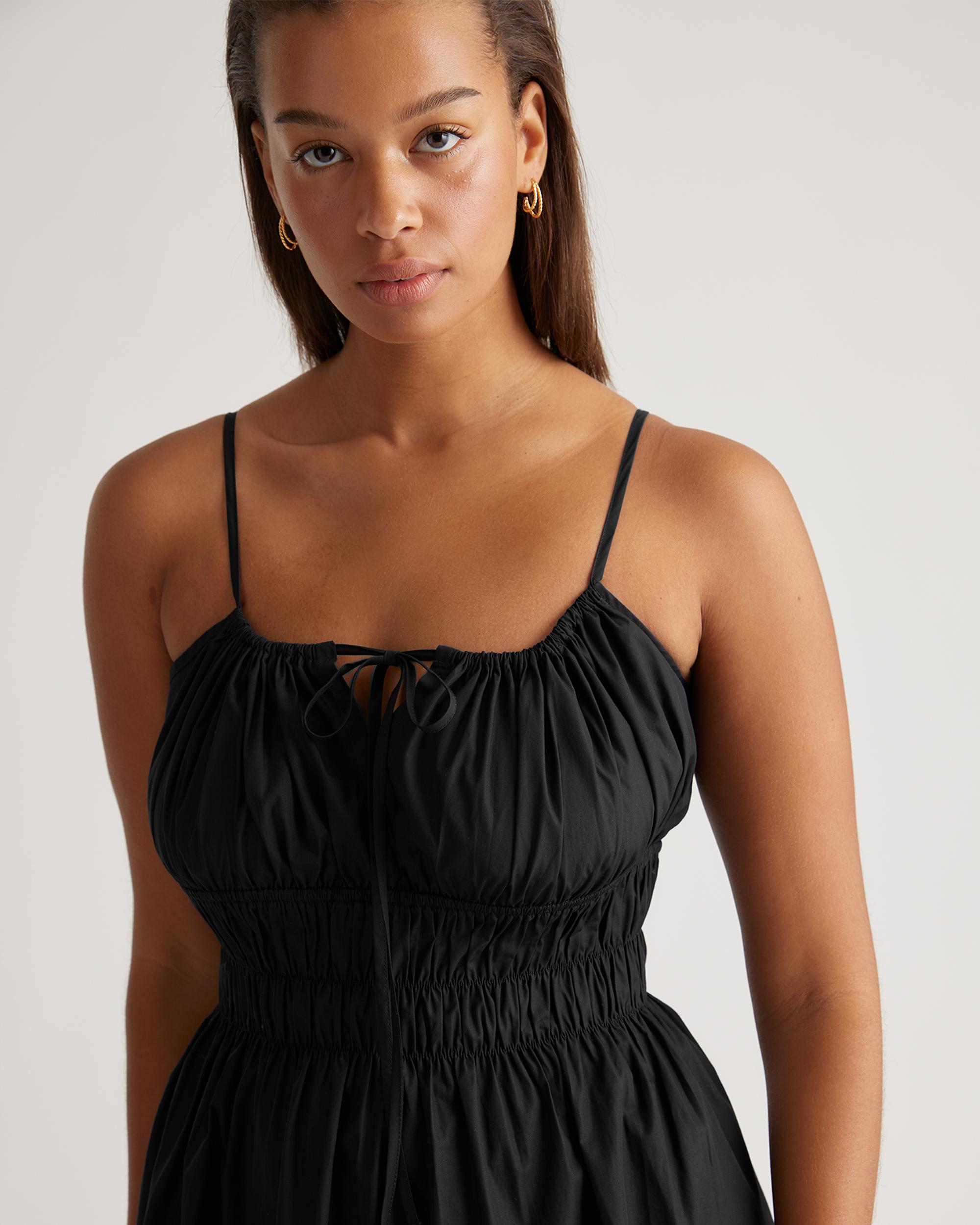 Quince | Women's Keyhole Midi Dress Organic Cotton Product Image