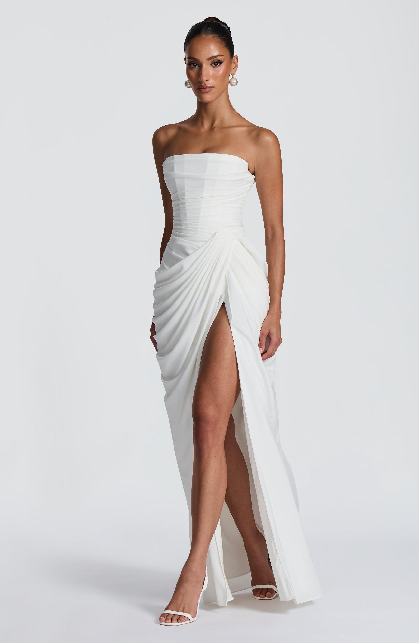 Cyra Maxi Dress - Ivory Product Image