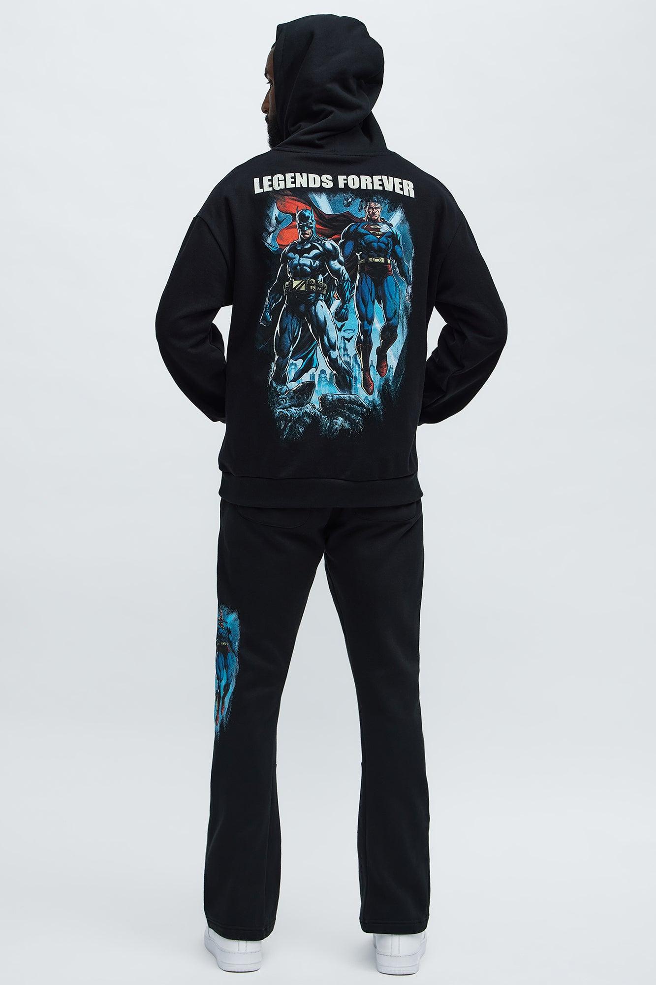 Batman Superman World's Finest Hoodie - Black Male Product Image