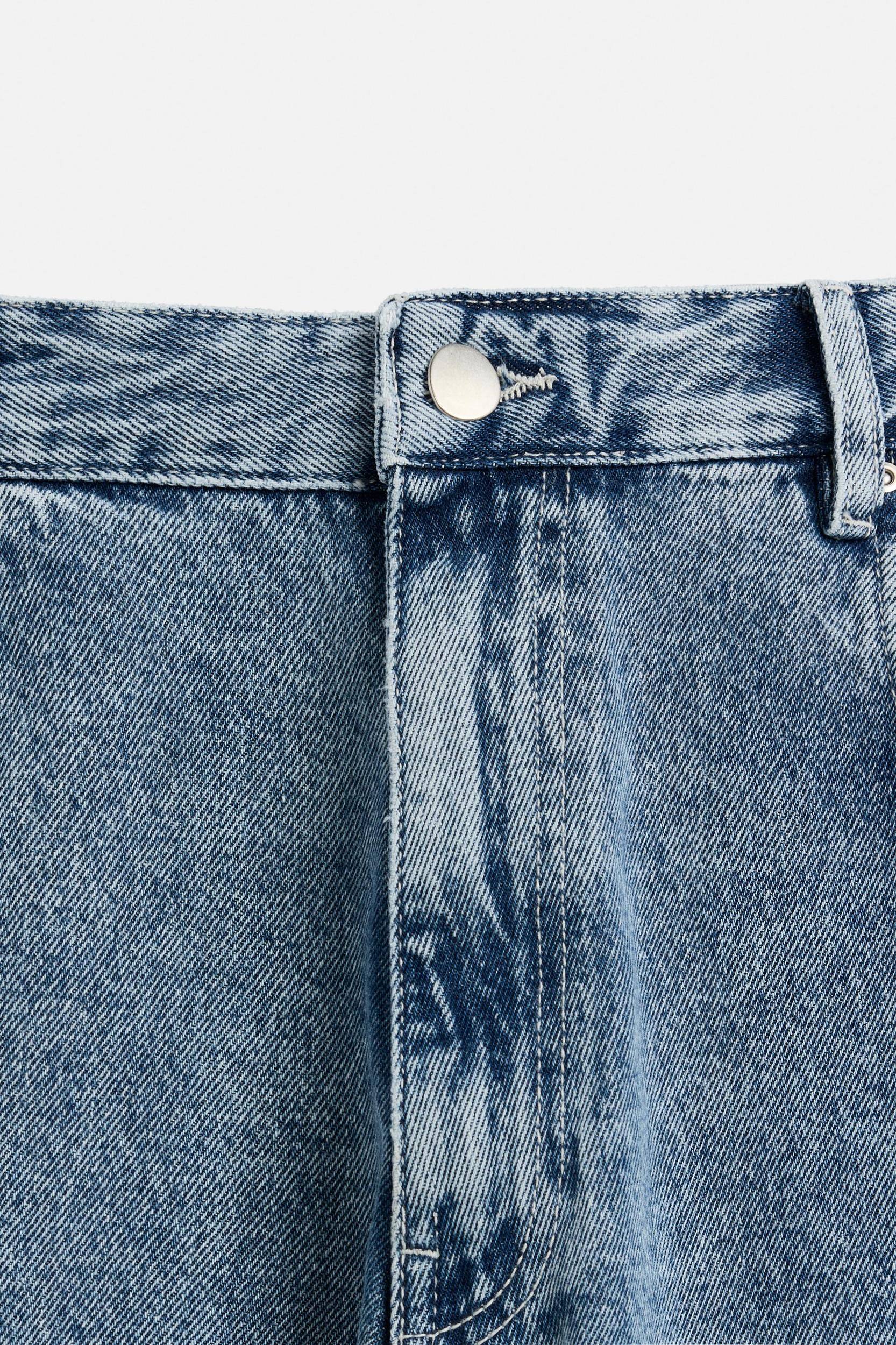 OVERSIZED FIT DENIM BERMUDA SHORTS Product Image