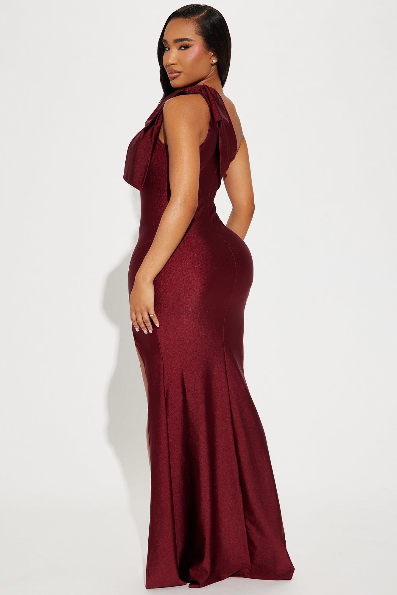 Gabriette Maxi Dress - Burgundy Product Image