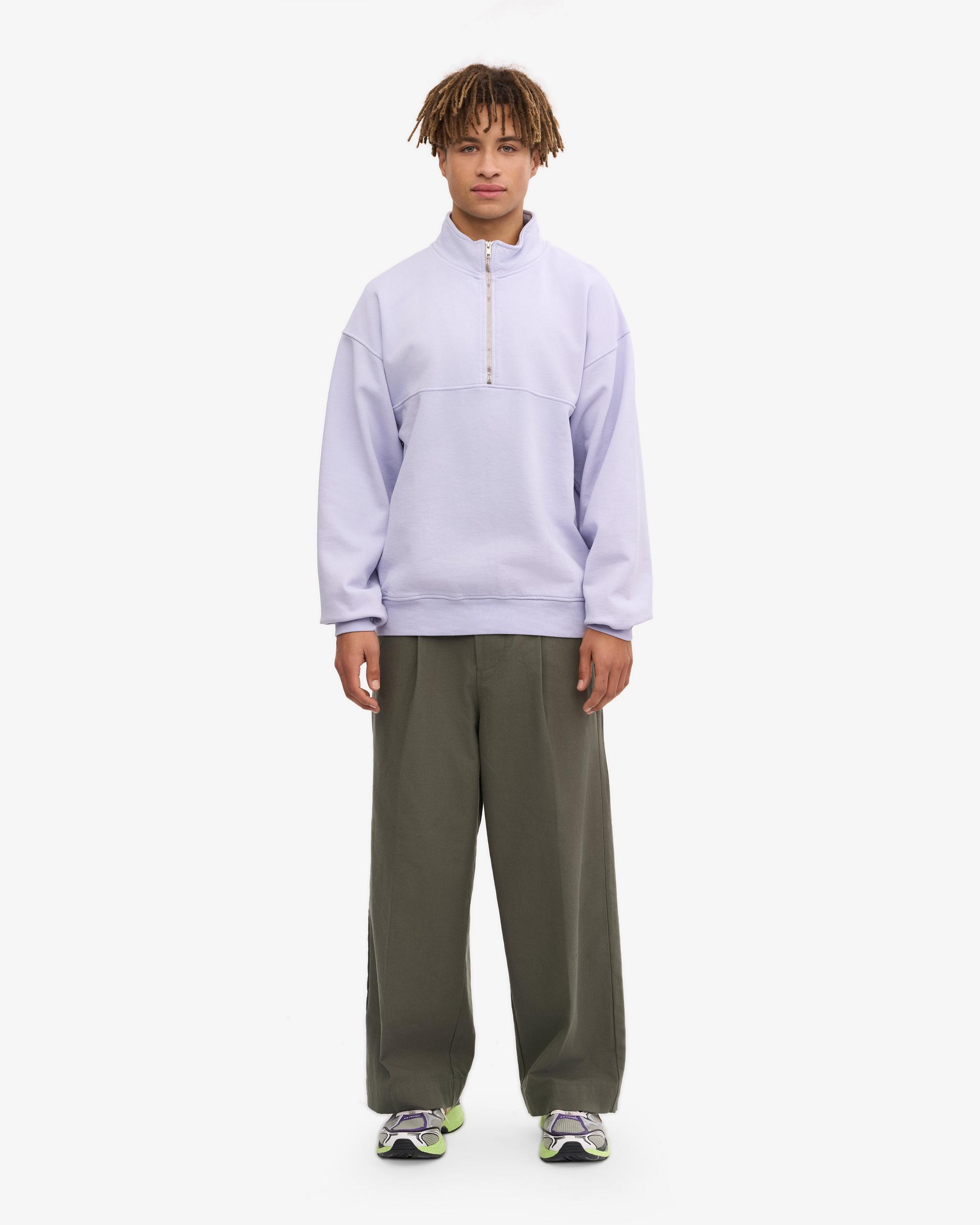 Organic Quarter Zip - Soft Lavender Product Image