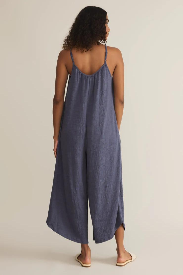 Textured Flared Jumpsuit Product Image