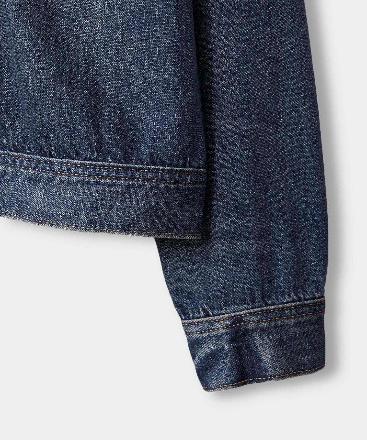 Selvedge Denim Jacket in Medium Wash Product Image