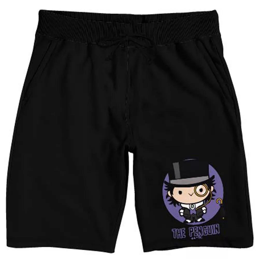 Men's Original & Unrestored DC Comcis Batman 66 Chibi Pajama Shorts, Size: Small, Black Product Image