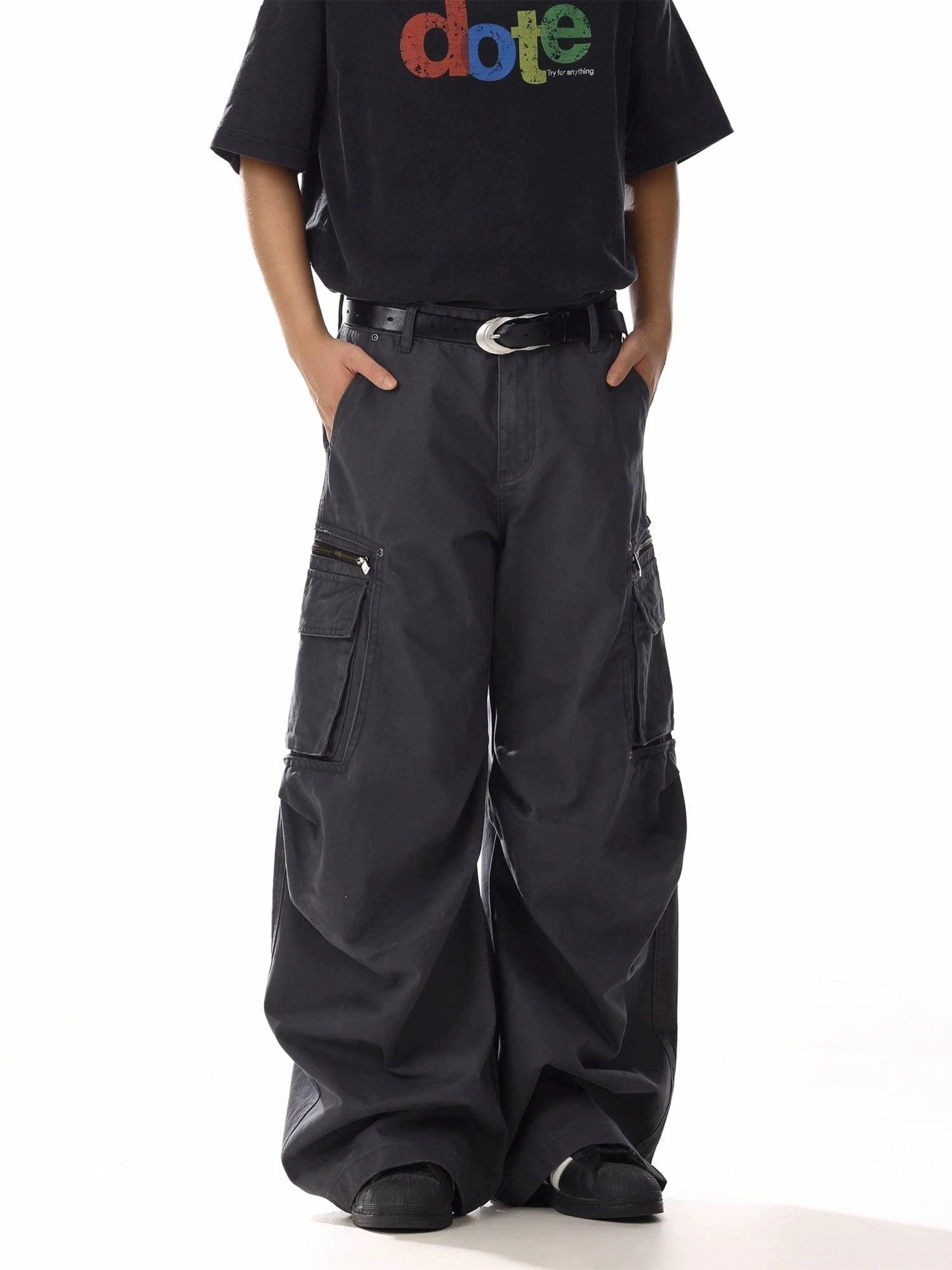 RT No. 19828 RECONSTRUCTED CARGO STRAIGHT PANTS Product Image