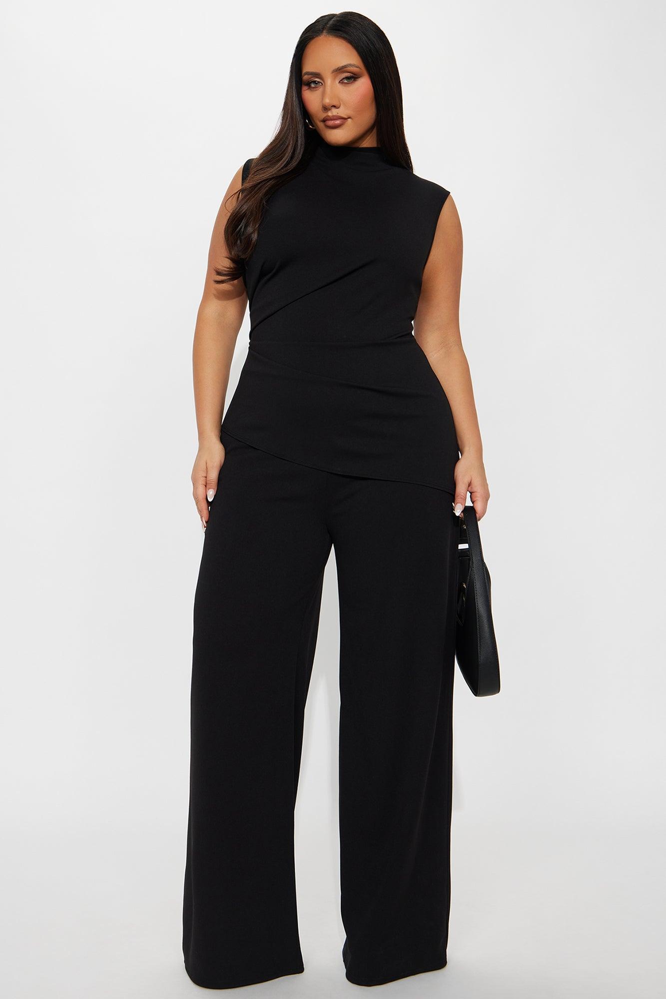 Cielo Wide Leg Jumpsuit - Black Female Product Image