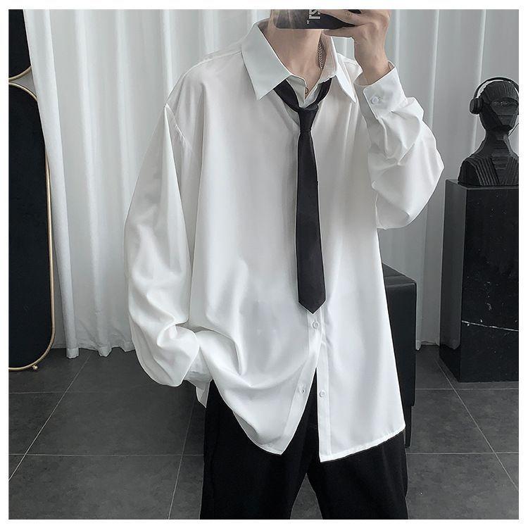Long-Sleeve Plain Shirt Product Image