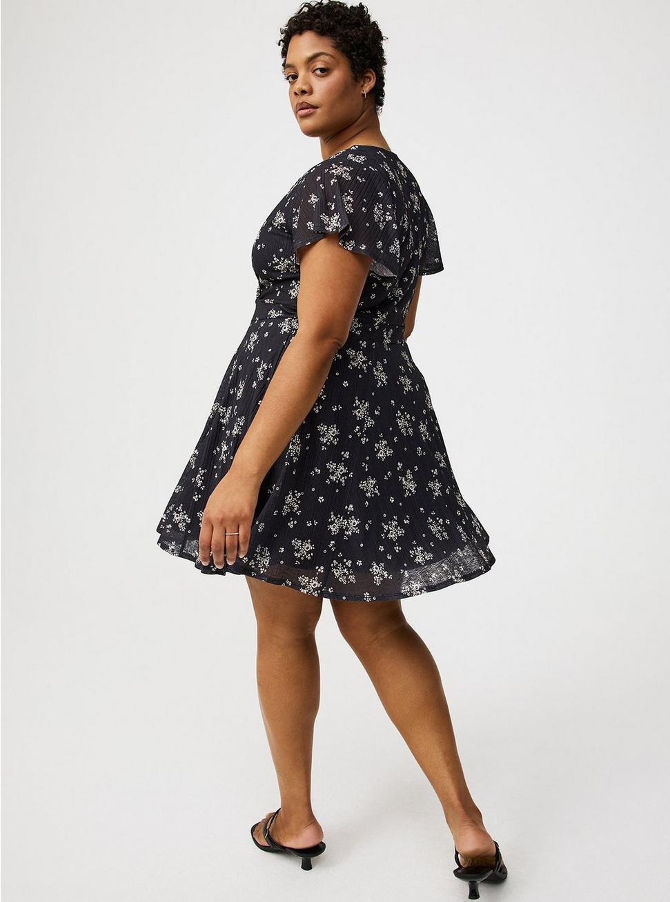 Surplice Flutter Sleeve Mini Dress Product Image