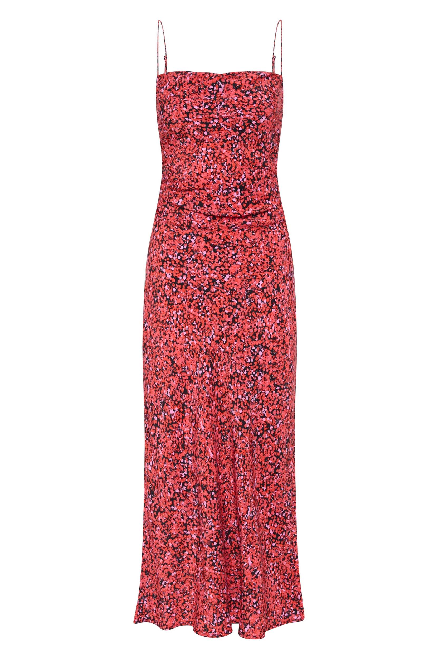 Rosas Midi Dress Meander Micro Red - Final Sale Product Image