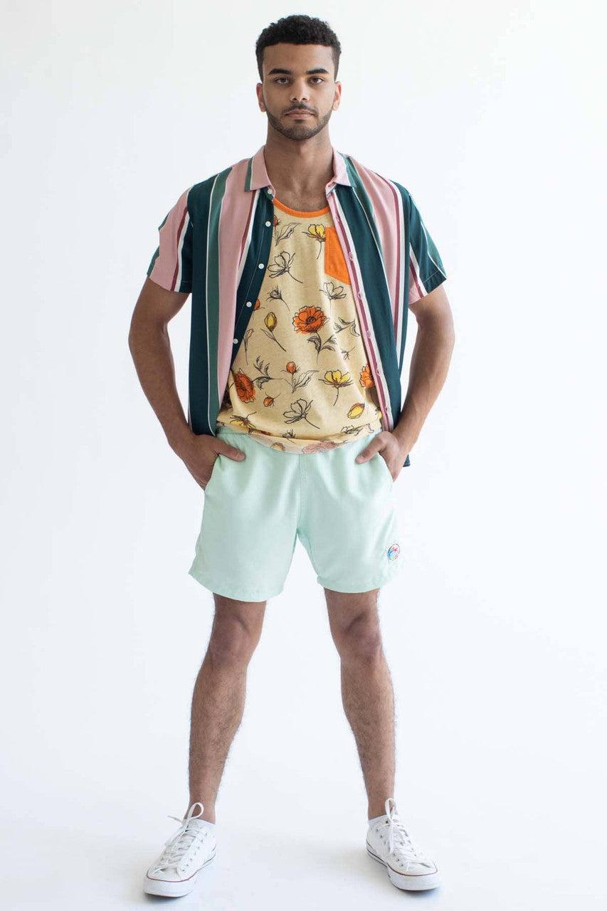 Pastel Mint Swim Shorts Product Image