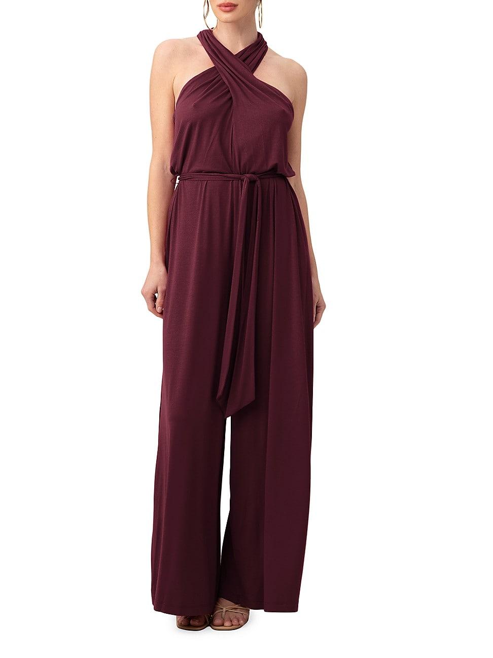 Womens Central Park Halter Jumpsuit Product Image