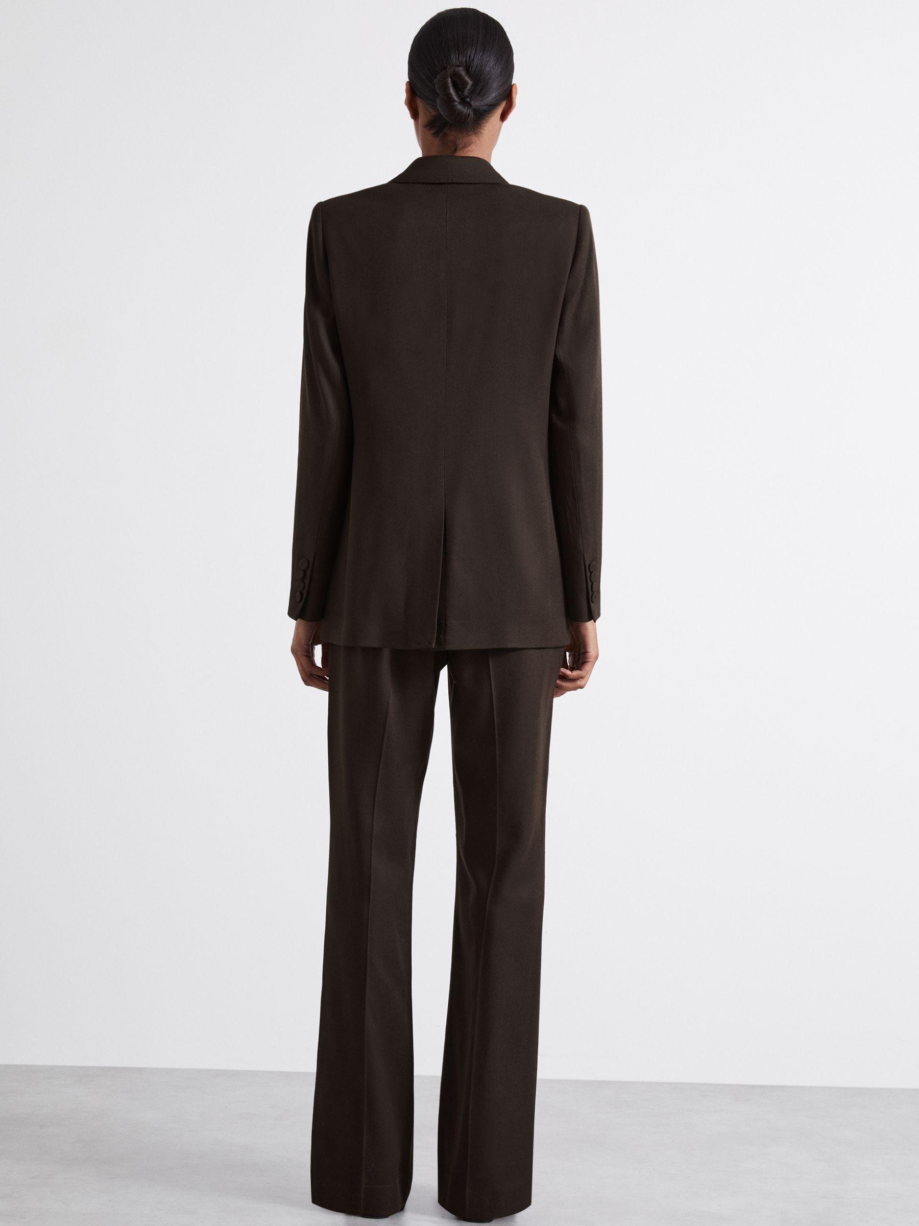 Atelier Double-Breasted Virgin-Wool Blend Suit Jacket in Chocolate Product Image