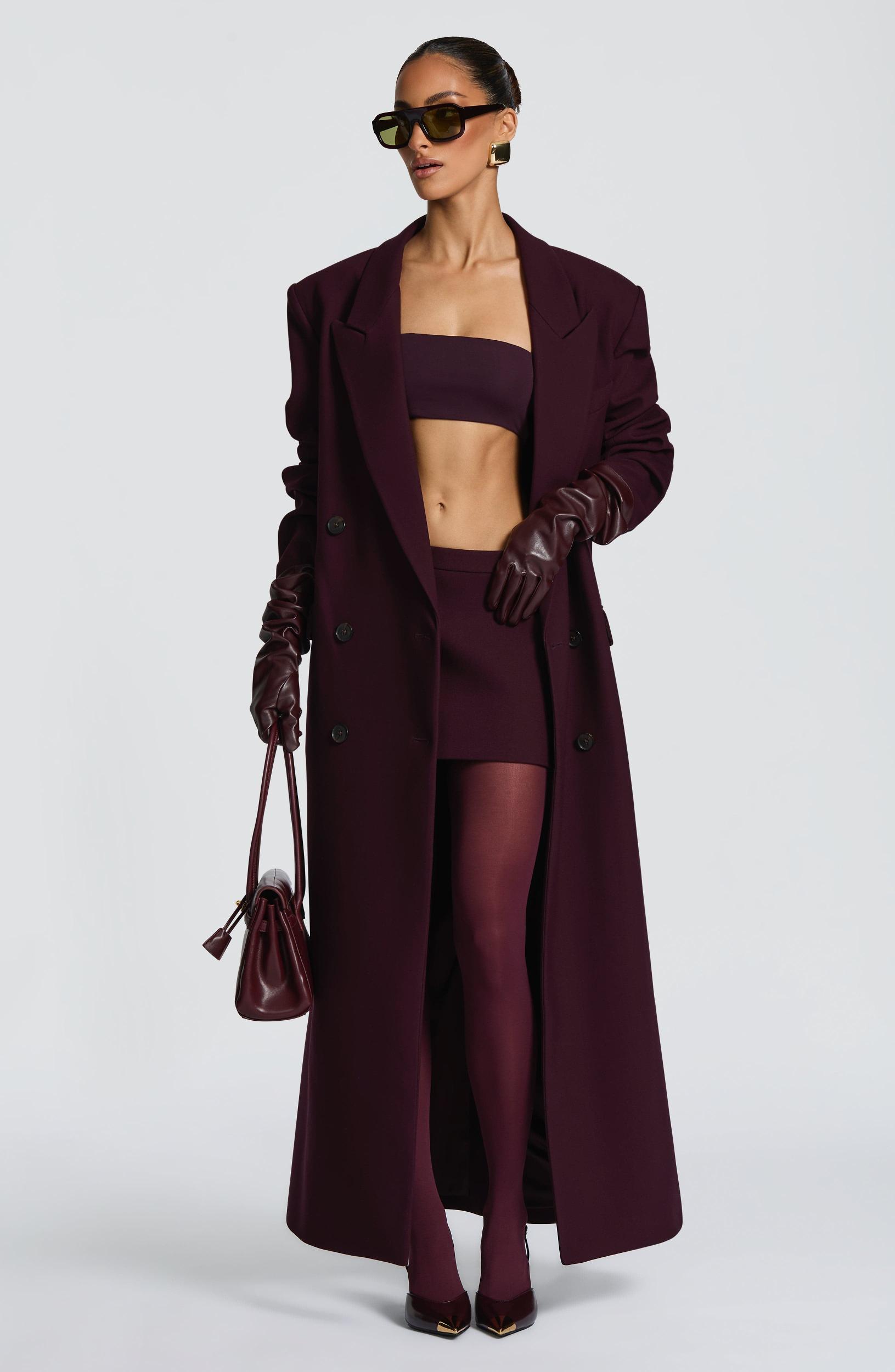 Michelle Coat - Plum Product Image
