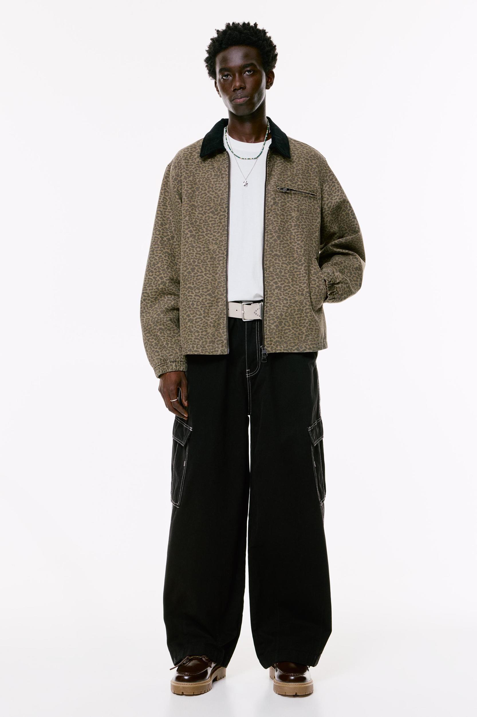 Jacket with corduroy collar Product Image