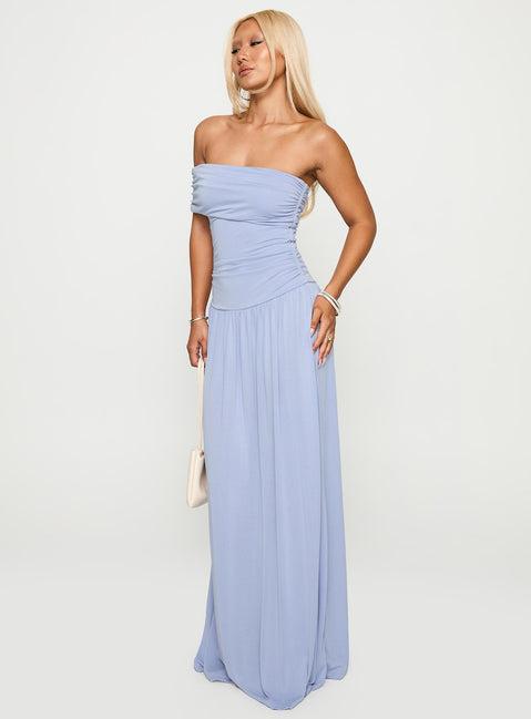 Decadence Strapless Maxi Dress Lilac Product Image