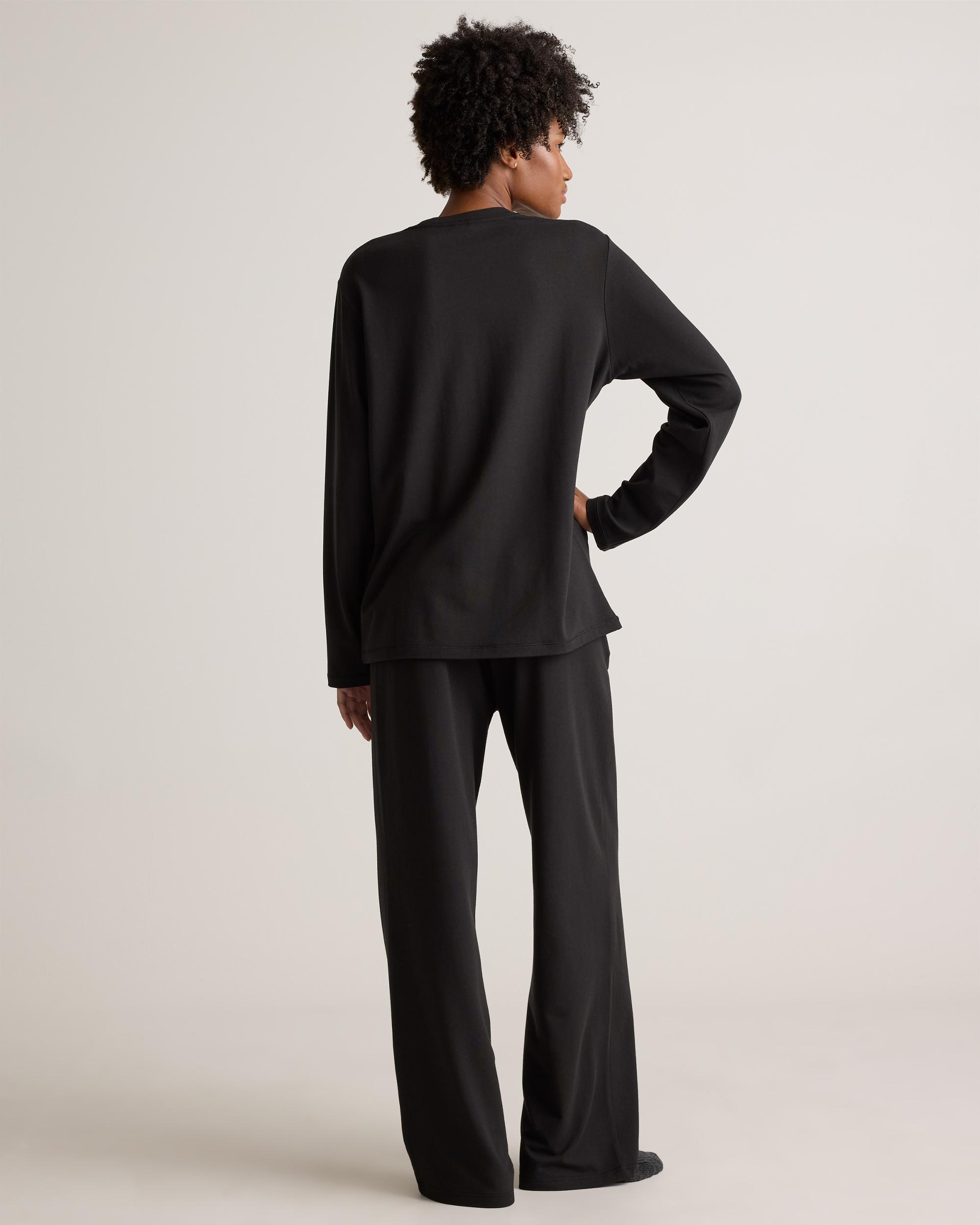 Quince | Women's Dream Lounge Oversized Long Sleeve Pajama Set Cotton Product Image