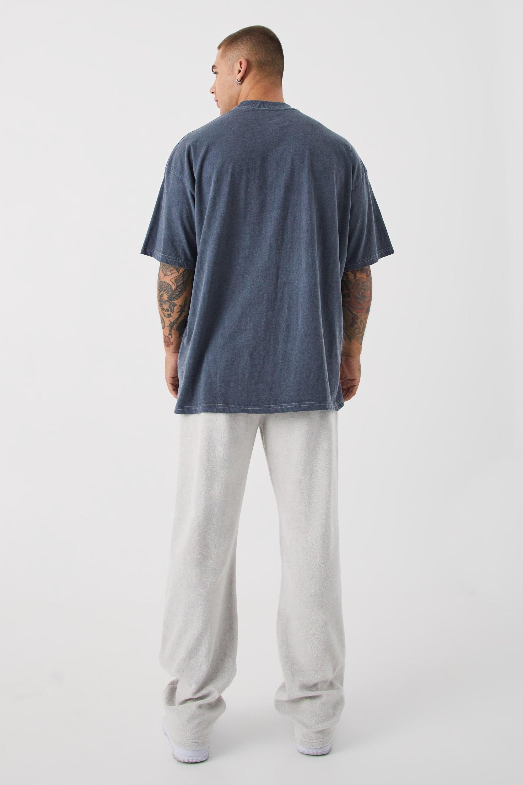 Relaxed Fit Premium Towelling Sweatpants | boohooMAN USA Product Image