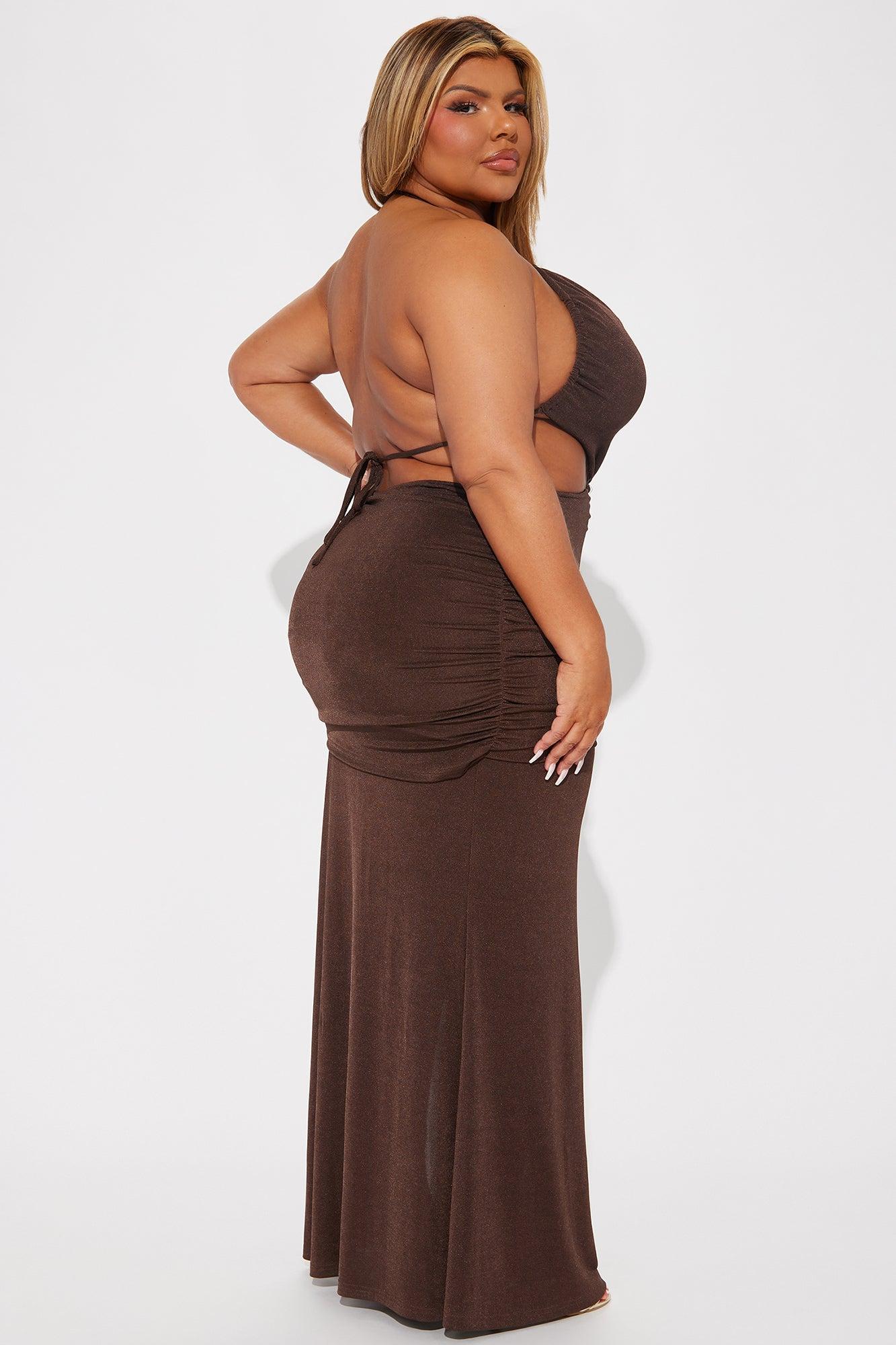 Sunset Times Maxi Dress - Brown Product Image