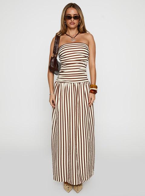 Adessa Strapless Maxi Dress Multi Product Image