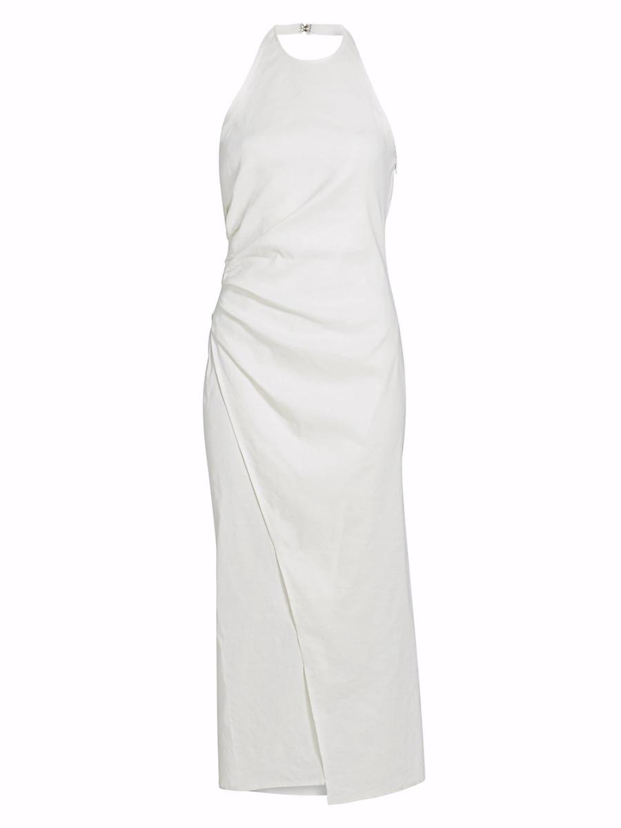 Womens Sylvie Halterneck Midi-Dress Product Image