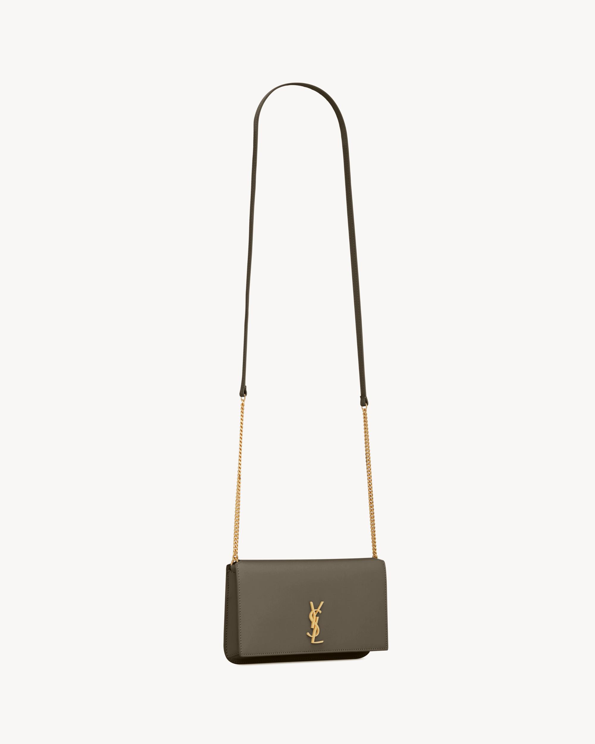 CASSANDRE chain pouch in shiny leather Product Image