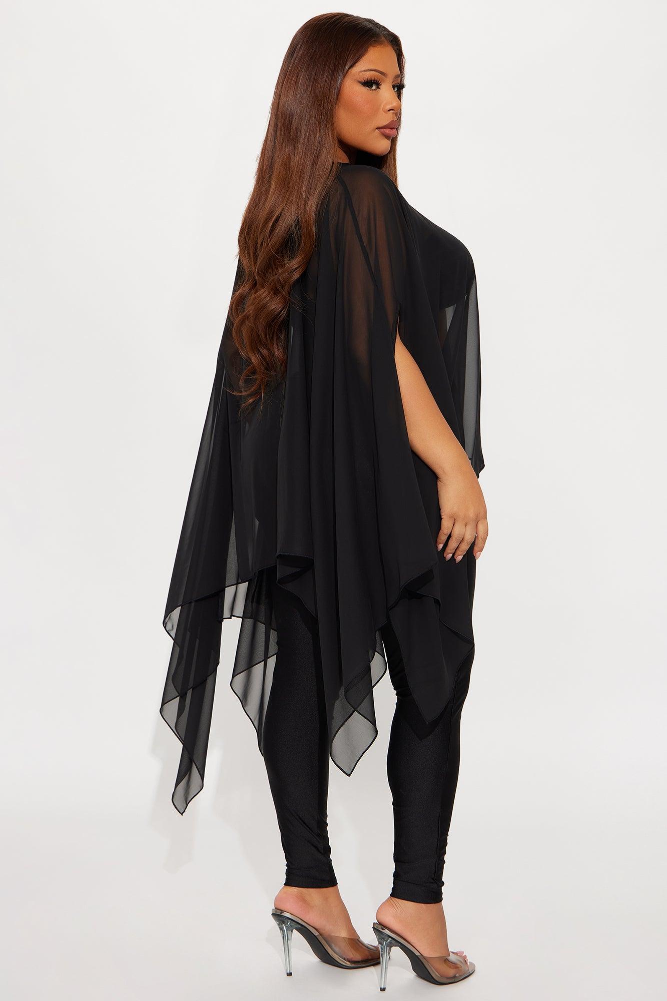 See Through Me 3 Piece Pant Set - Black Female Product Image