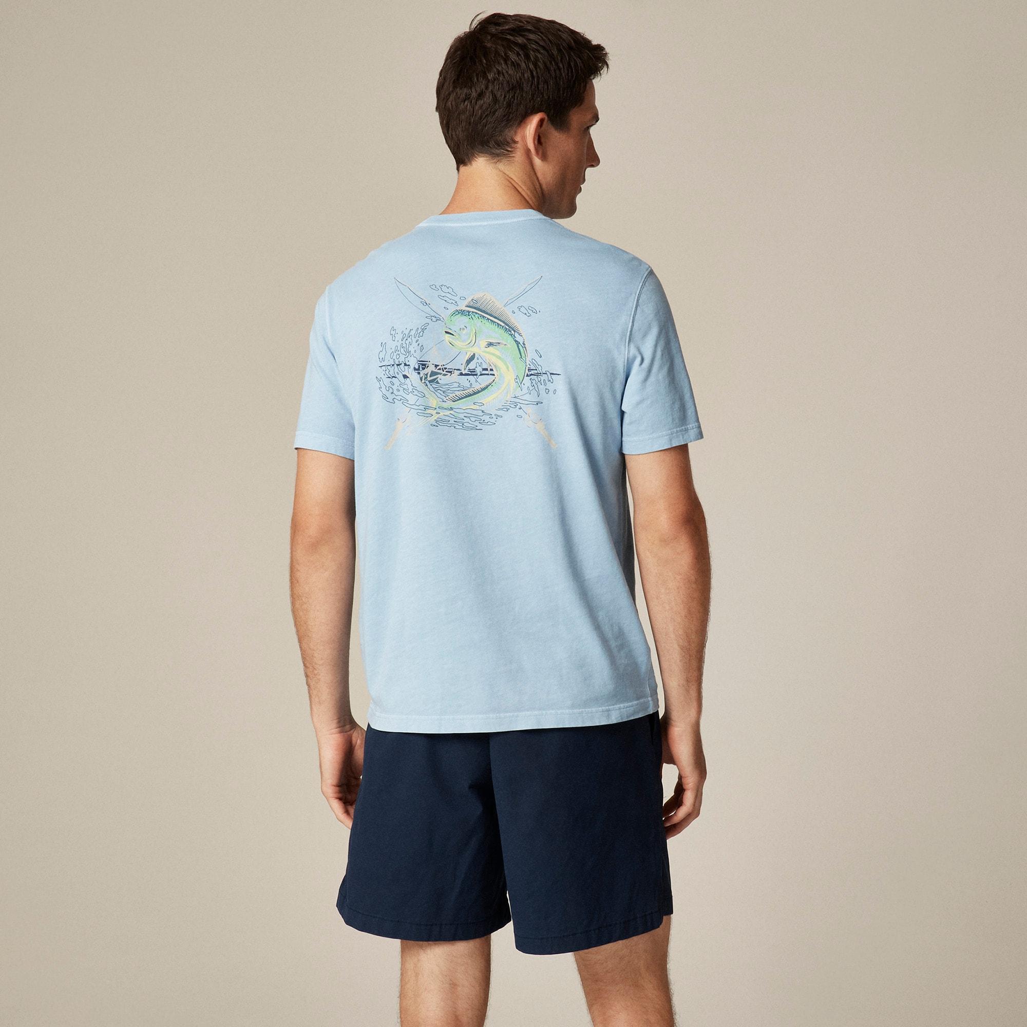 Vintage-wash cotton graphic T-shirt Product Image