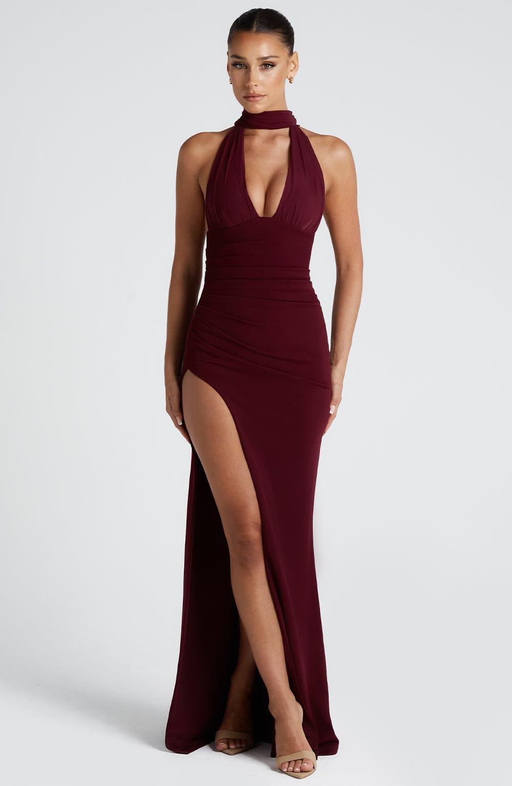 Paulina Maxi Dress - Cherry Lacquer Product Image