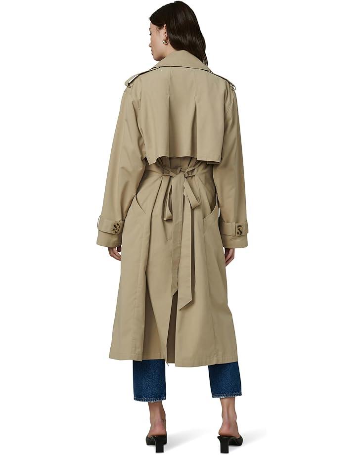 Belted Faux Leather Coat Product Image