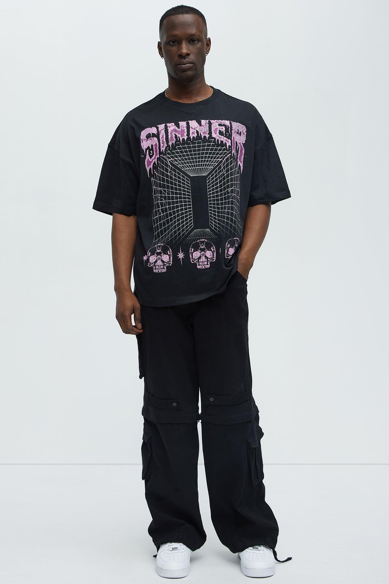 Sinner No Limits Oversized Short Sleeve Tee - Black Product Image