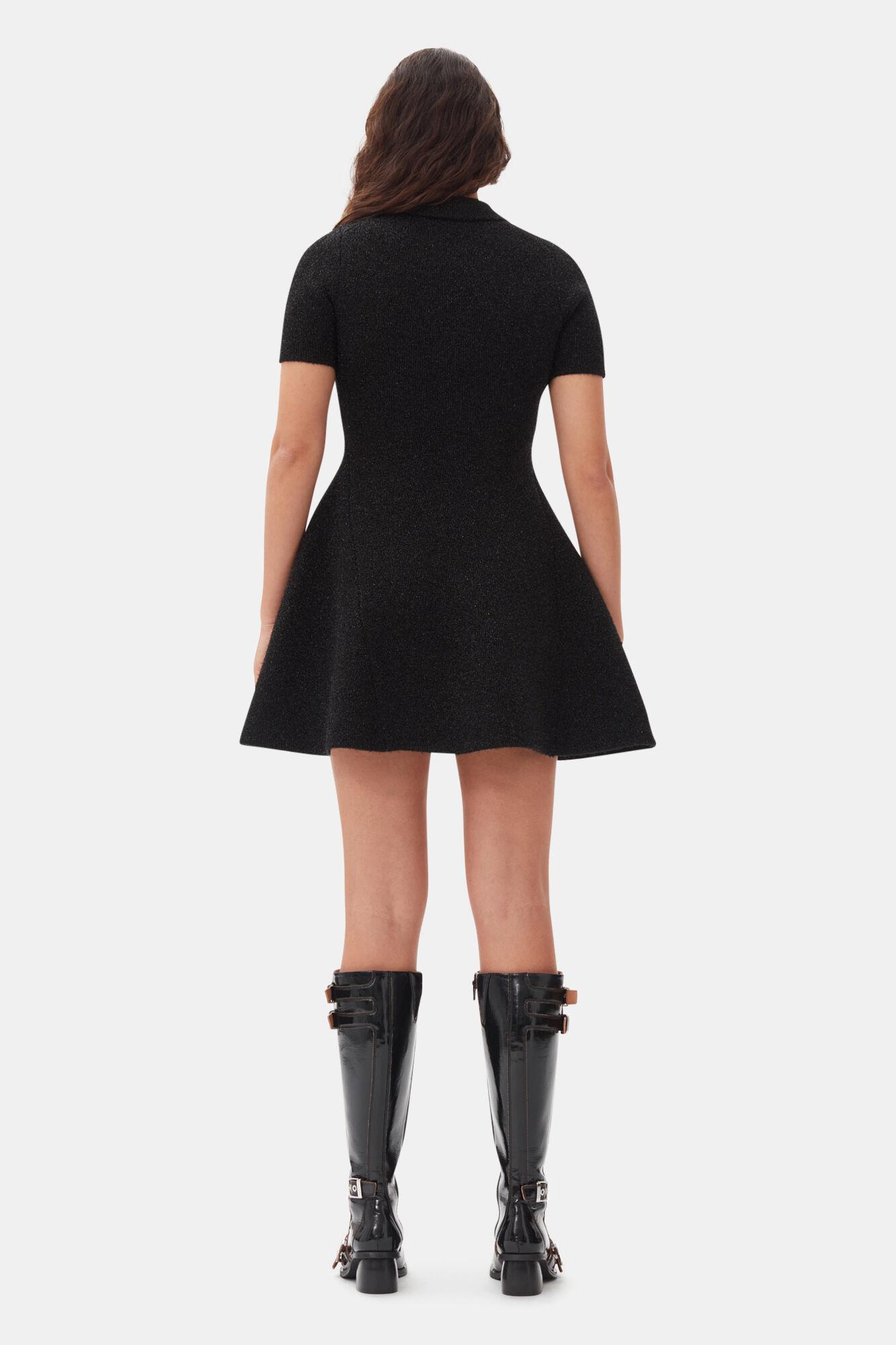 Black Sparkle Mini Dress Product Image