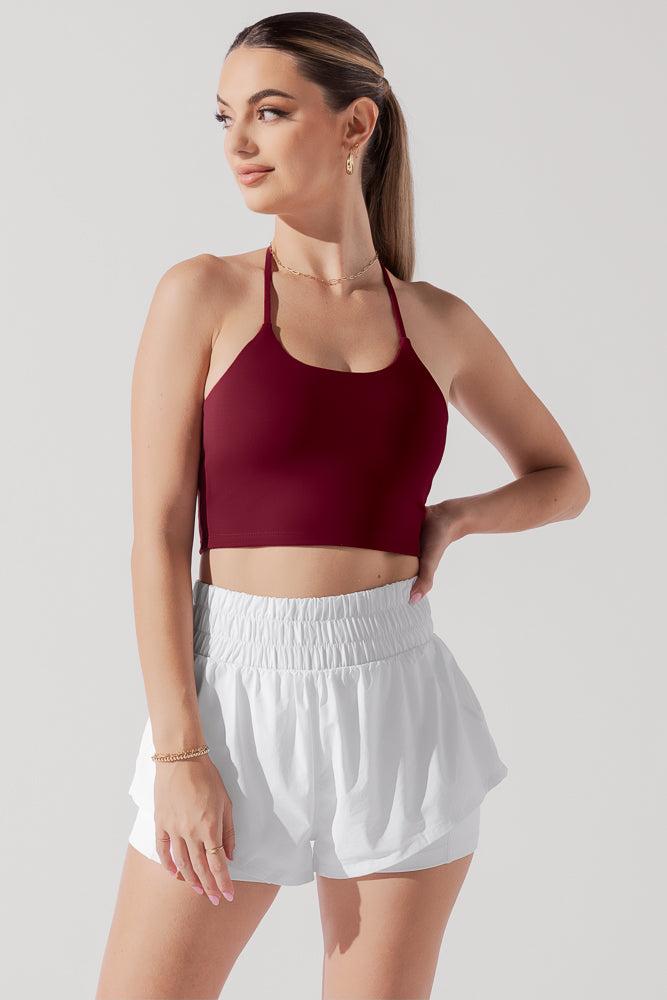 Flexy Crop Top - Crimson Product Image