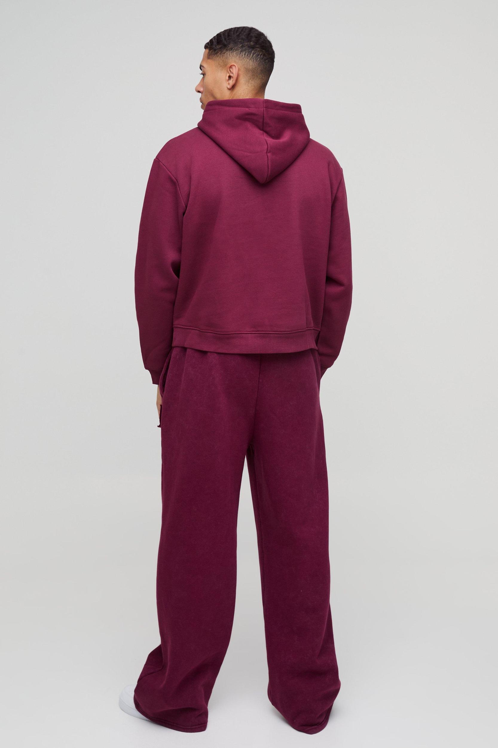 Oversized Boxy Homme Printed Hoodie | boohooMAN USA Product Image