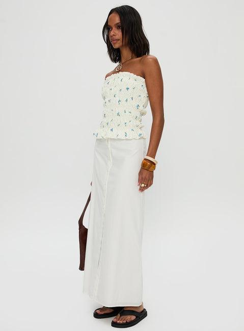 Jasmira Maxi Skirt White Product Image