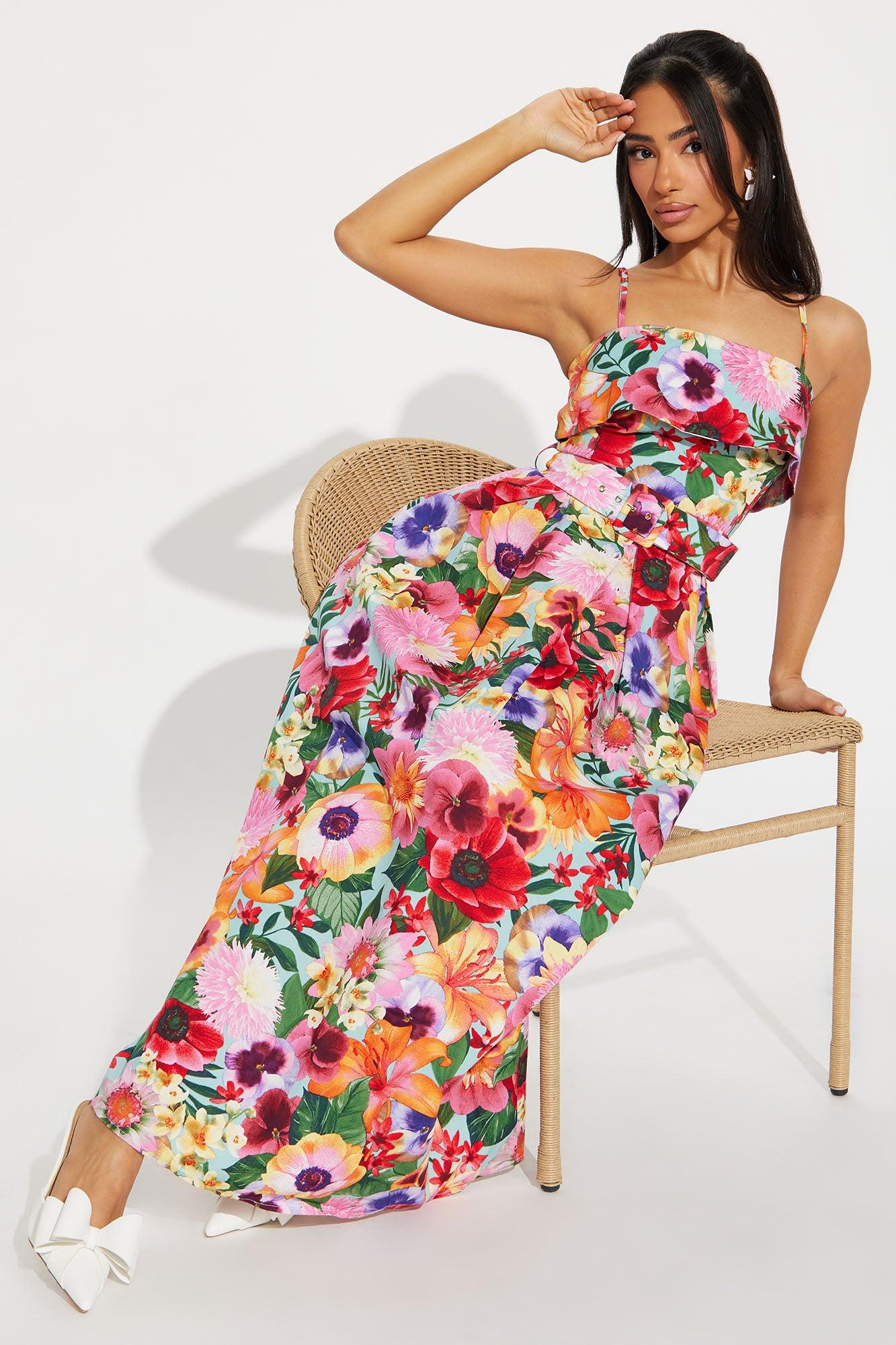 Coral Mirage Maxi Dress - Multi Color Product Image