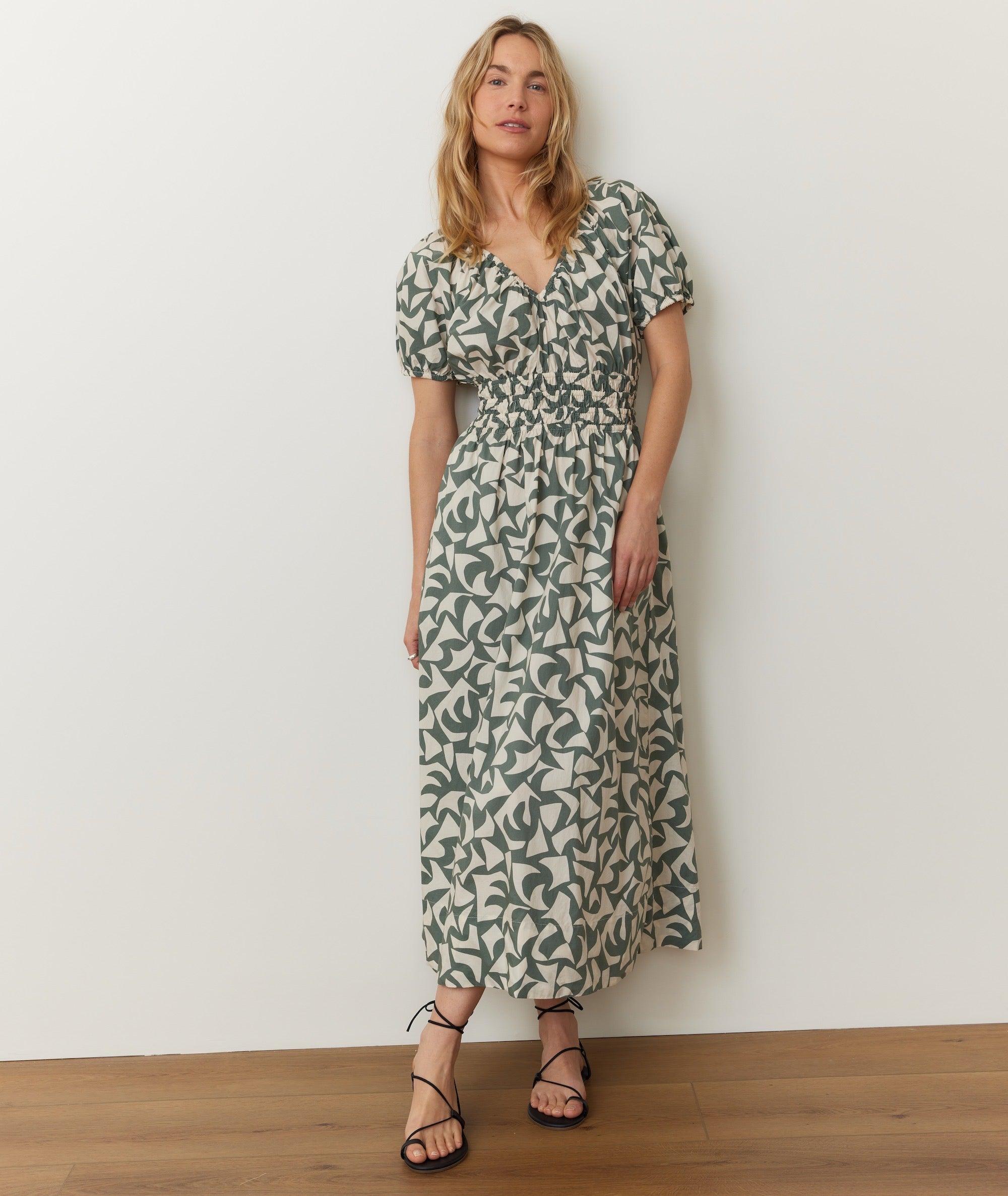 Emery Poplin Midi Dress Product Image