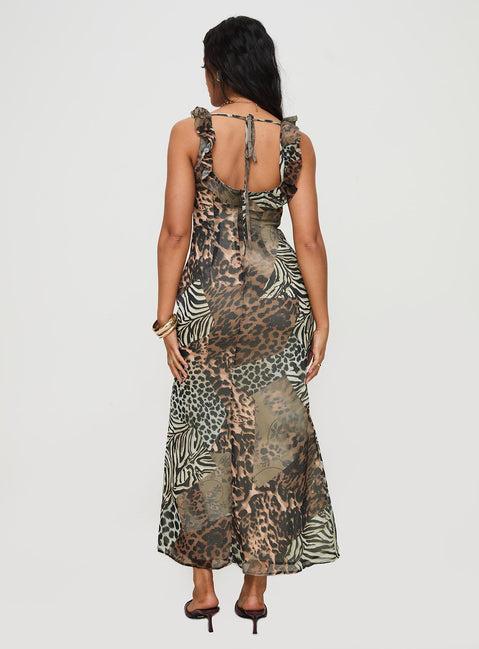 Ismeralda Maxi Dress Leopard Product Image