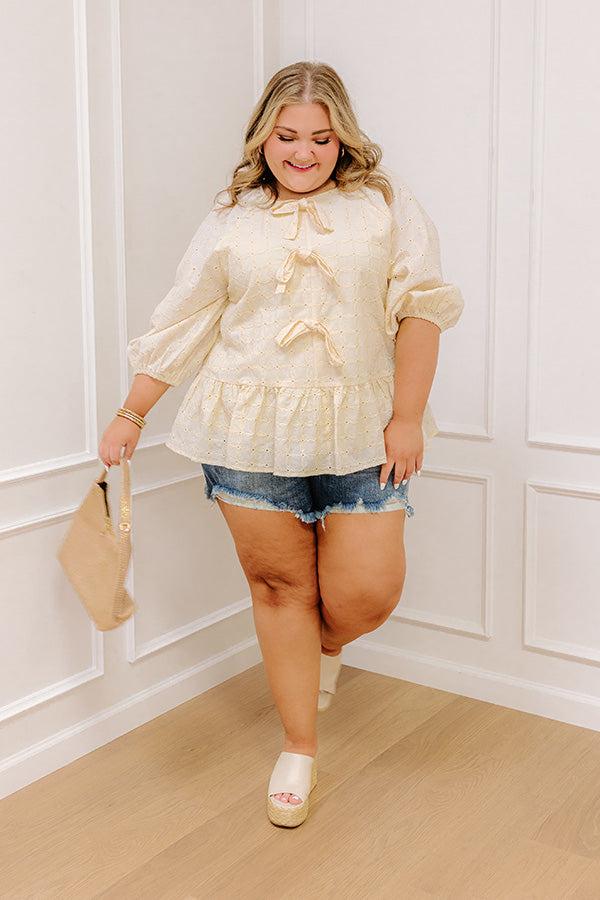 Buttercup Charm Eyelet Top Curves Product Image