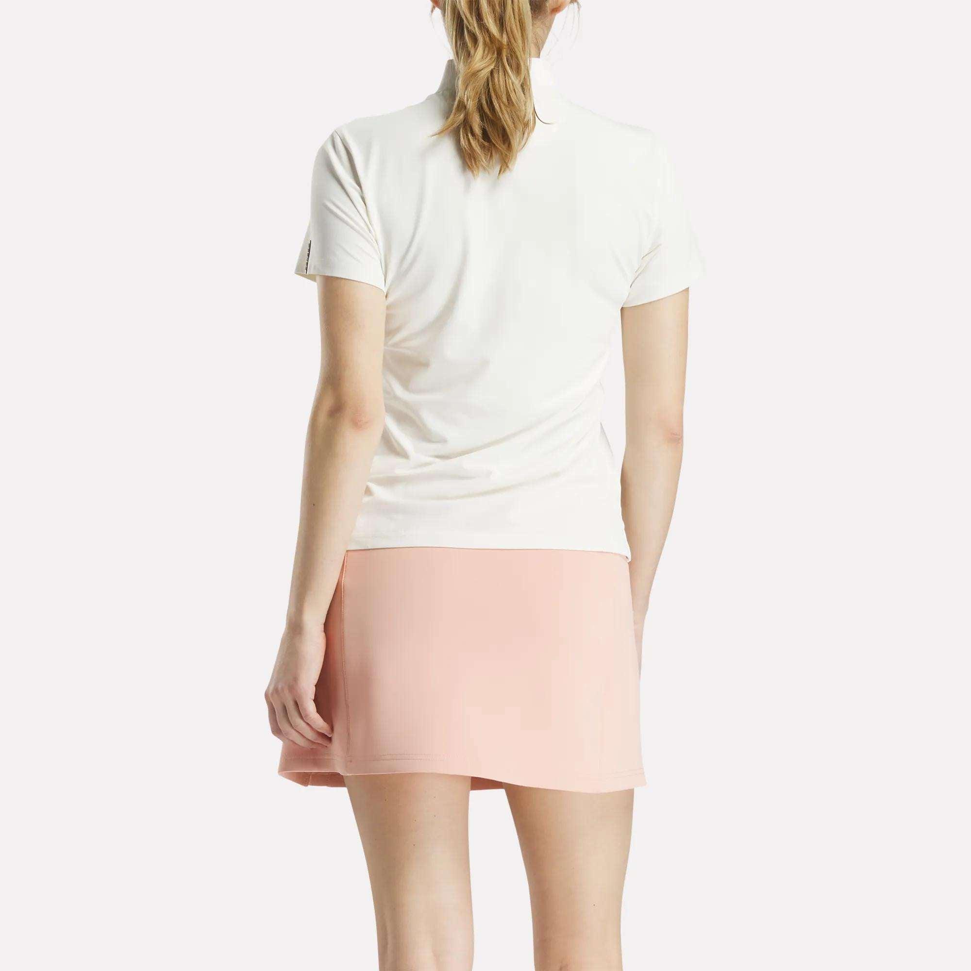 Women's Short Sleeve Stretch Pique Placket Polo Shirt Female Product Image